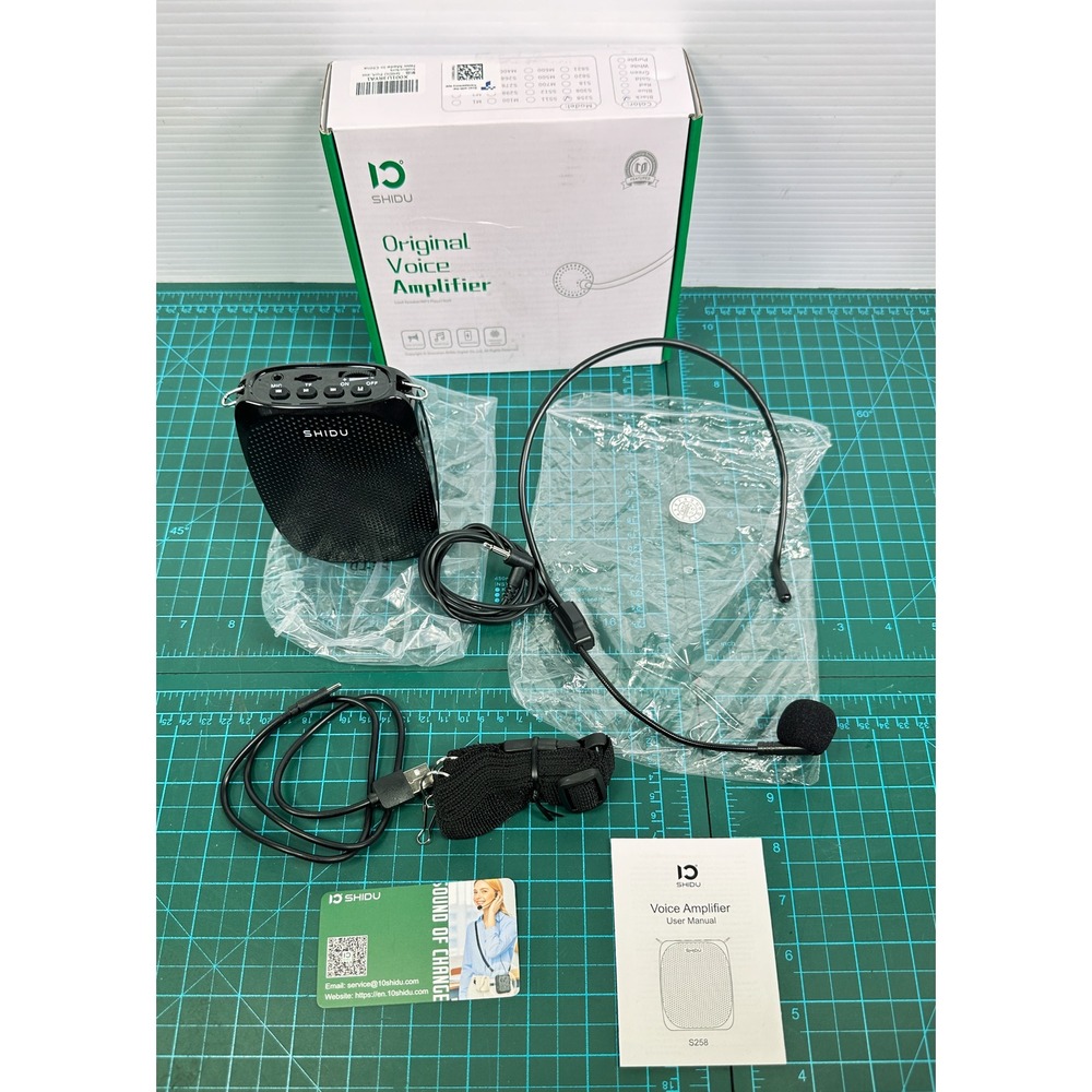 SHIDU S258 Portable Voice Amplifier Rechargeable Speaker with Wired Microphone